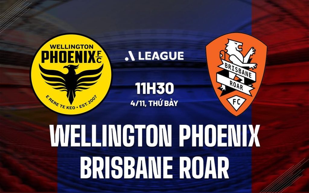 Brisbane đấu với Wellington ngày 4/11/2023 có tỷ số 5-2.